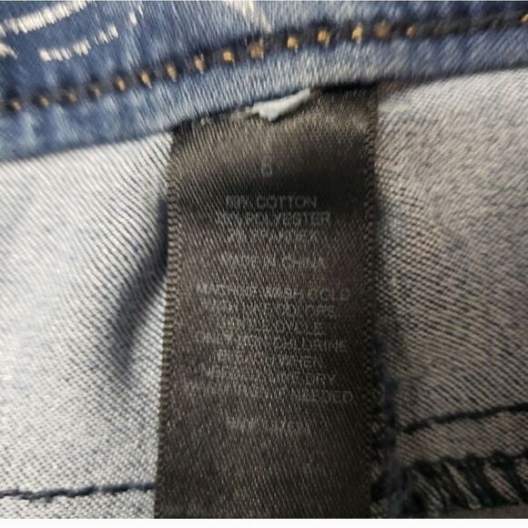EXPRESS Classic Denim Cropped Skinny Jeans 6 - Picture 7 of 8